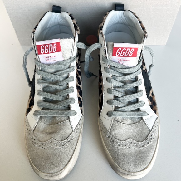 Golden Goose Leopard Mid Star Sneakers - Picture 5 of 9
